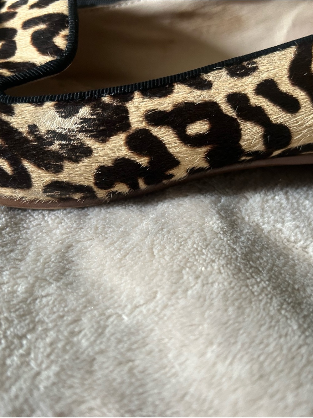 Louise et Cie Leopard-Print Loafers in Tan and Black with Bow Detail - Picture 6 of 8